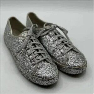 Kate Spade x Keds New York All-over Glitter Sneakers Size 10